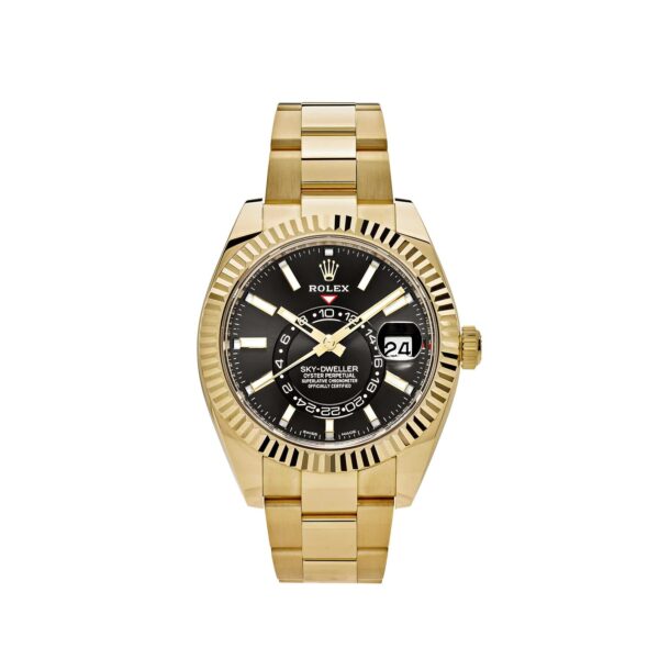 Rolex Sky-Dweller 336938 Yellow Gold Black Dial