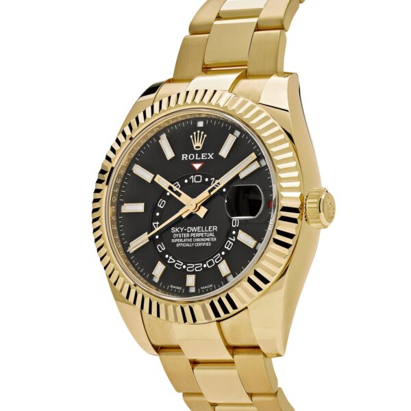 Rolex Sky-Dweller 336938 Yellow Gold Black Dial - Image 4